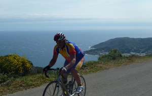 Gilbert en fini avec l’ascension du col du monastère. 