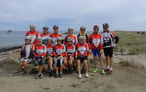 Photo des groupes au sillon de Talbert.