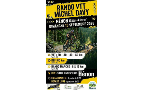 Randonnée VTT Hénon